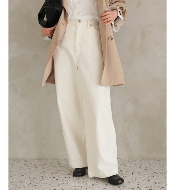 SLOBE IENA「《WEB限定/追加予約》LE DENIM カーブバギーデニムパンツ」|デニム|