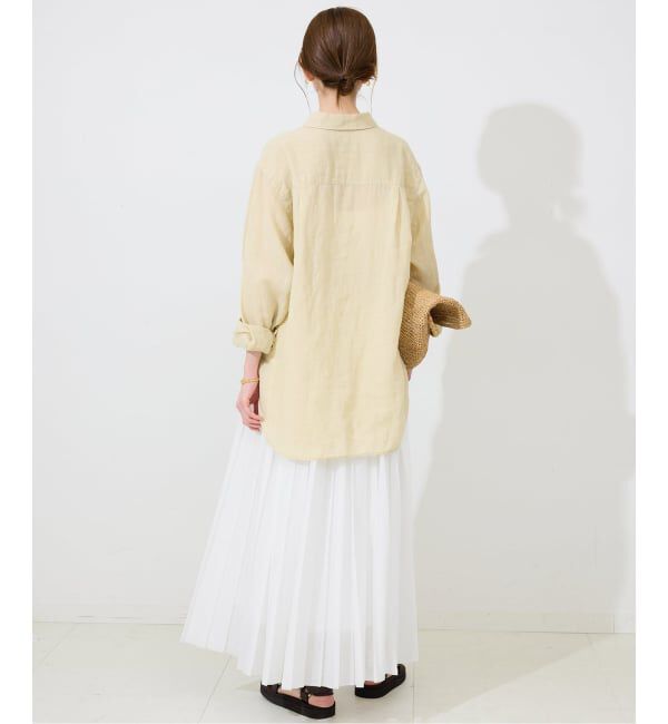 SLOBE IENA「《WEB限定/追加予約》PEボイルプリーツスカート」|スカート|