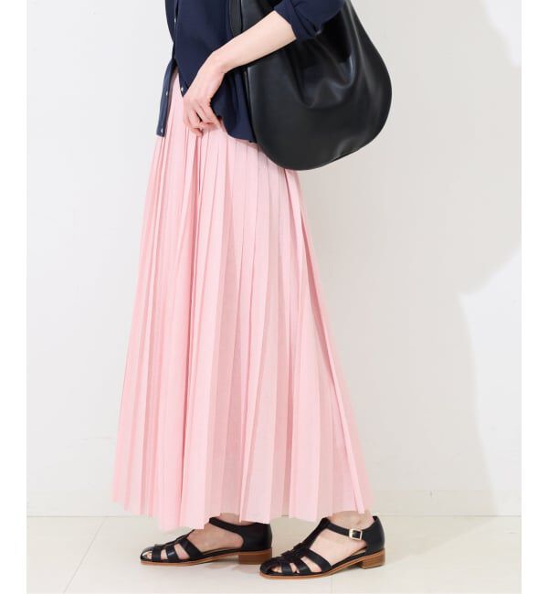 SLOBE IENA「《WEB限定/追加予約》PEボイルプリーツスカート」|スカート|