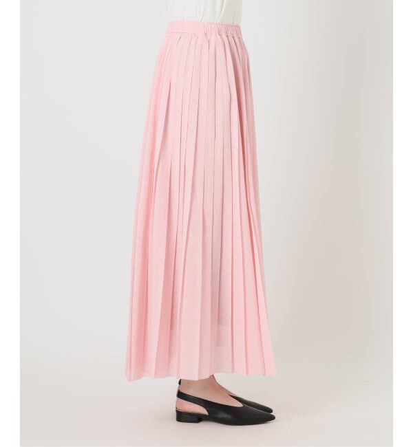 SLOBE IENA「《WEB限定/追加予約》PEボイルプリーツスカート」|スカート|