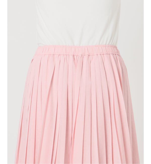 SLOBE IENA「《WEB限定/追加予約》PEボイルプリーツスカート」|スカート|