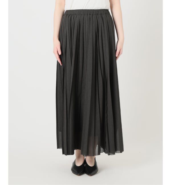 SLOBE IENA「《WEB限定/追加予約》PEボイルプリーツスカート」|スカート|