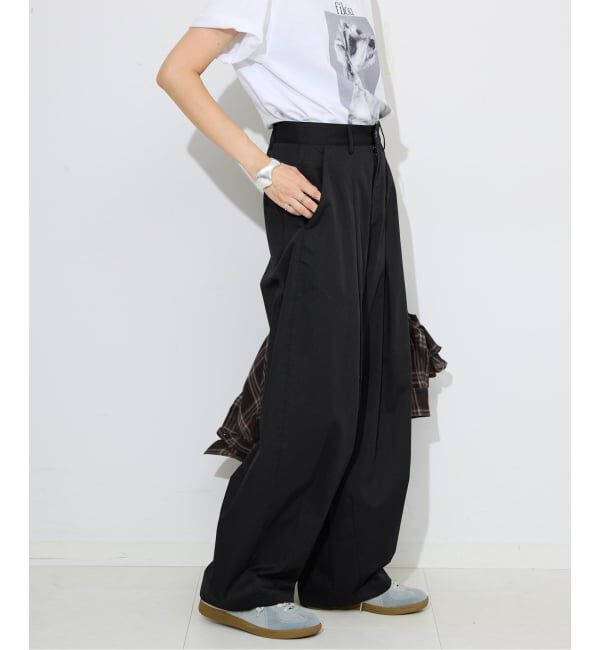 SLOBE IENA「《接触冷感/追加3予約》ライトチノタックカーブトラウザー」|チノ|