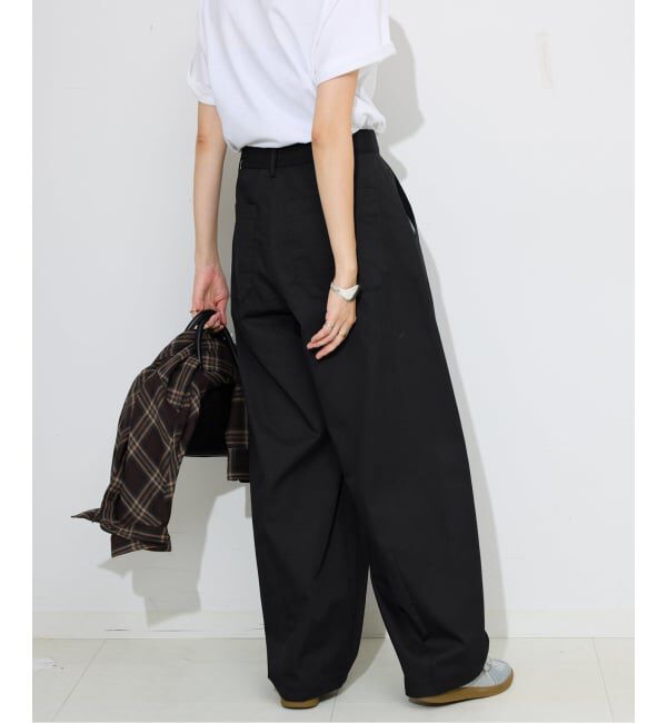 SLOBE IENA「《接触冷感/追加3予約》ライトチノタックカーブトラウザー」|チノ|