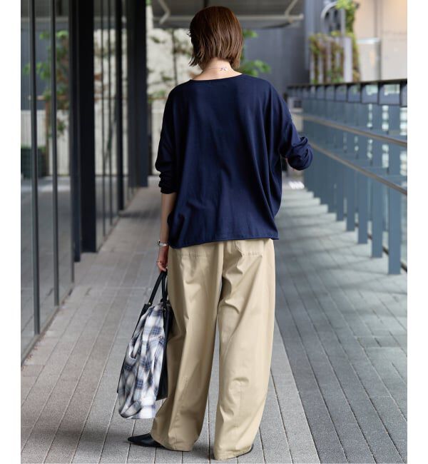 SLOBE IENA「《接触冷感/追加3予約》ライトチノタックカーブトラウザー」|チノ|