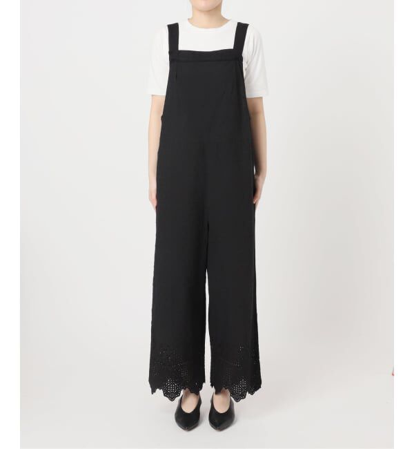 SLOBE IENA「《予約》エンブロイダリーレースサロペット」|オールインワン|