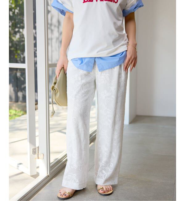 SLOBE IENA「《シリーズあり/予約》レースカットパンツ」|その他|