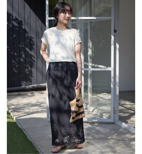 SLOBE IENA「《シリーズあり/予約》レースカットスカート」|スカート|