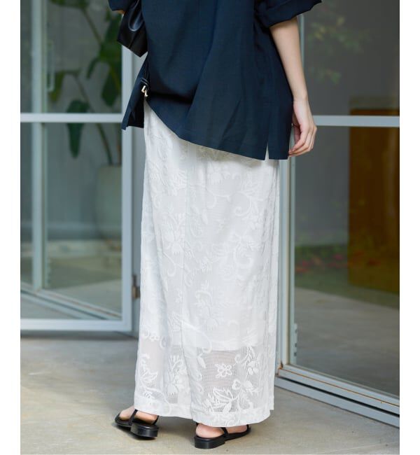 SLOBE IENA「《シリーズあり/予約》レースカットスカート」|スカート|
