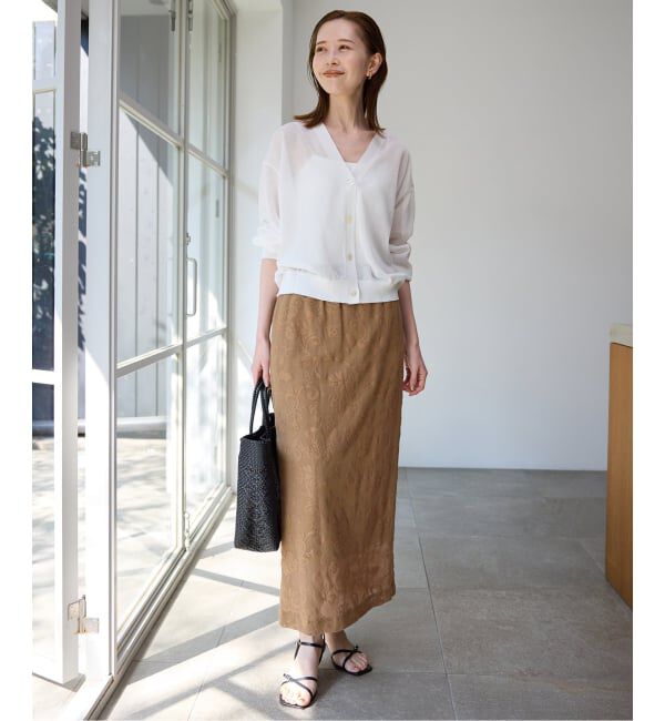 SLOBE IENA「《シリーズあり/予約》レースカットスカート」|スカート|