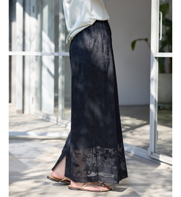 SLOBE IENA「《シリーズあり/予約》レースカットスカート」|スカート|