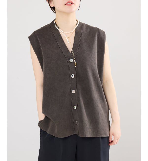 IENA「《セットアップ対応/予約》ダンボールストーンベスト」|ベスト・ジレ|