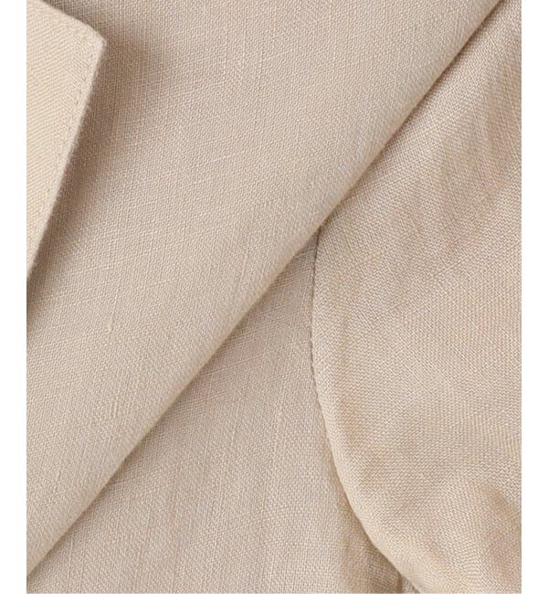 IENA「《追加予約》ウォッシャブル ソフトリネン リラックスジャケット」|テーラードジャケット|