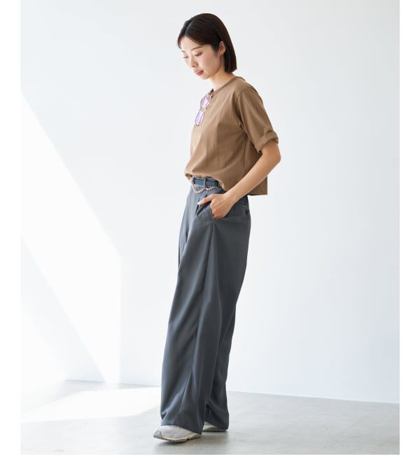 IENA「《予約》クロップドTシャツ」|Tシャツ・カットソー|