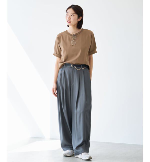 IENA「《予約》クロップドTシャツ」|Tシャツ・カットソー|