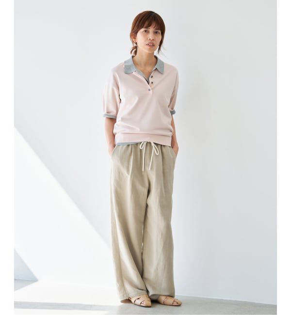 IENA「《新色あり/追加予約》ウォッシャブル リネンレーヨンイージーパンツ」|その他|