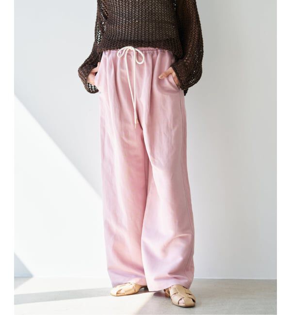 IENA「《新色あり/追加予約》ウォッシャブル リネンレーヨンイージーパンツ」|その他|