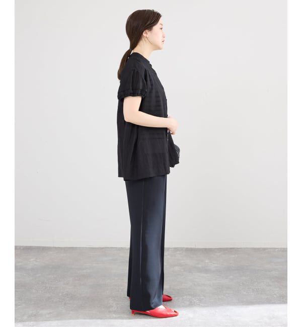 IENA「《WEB限定/追加予約》パフスリーブ半袖ブラウス」|シャツ・ブラウス|