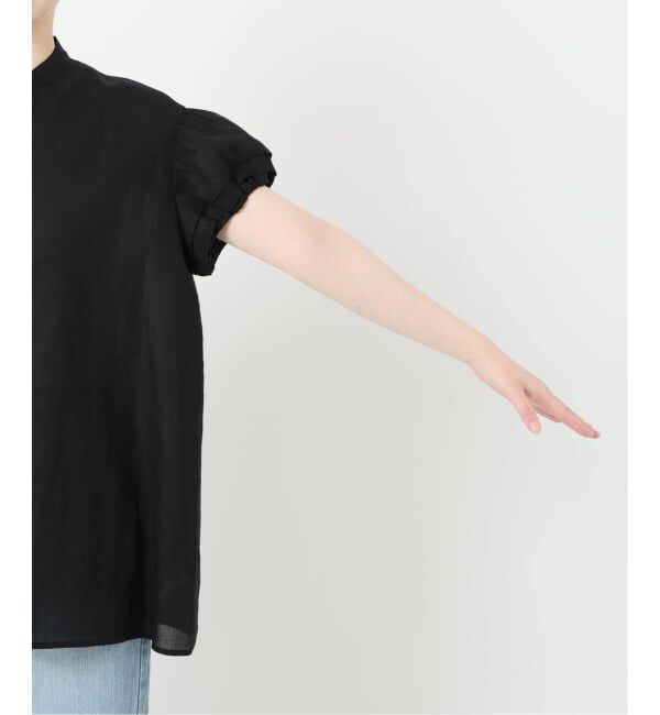 IENA「《WEB限定/追加予約》パフスリーブ半袖ブラウス」|シャツ・ブラウス|