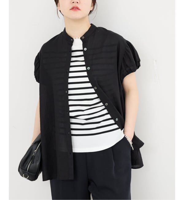 IENA「《WEB限定/追加予約》パフスリーブ半袖ブラウス」|シャツ・ブラウス|