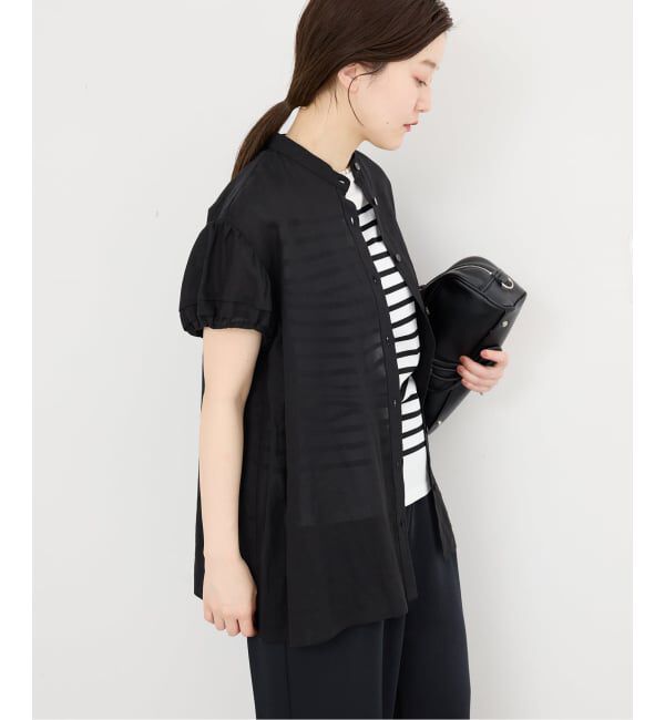 IENA「《WEB限定/追加予約》パフスリーブ半袖ブラウス」|シャツ・ブラウス|