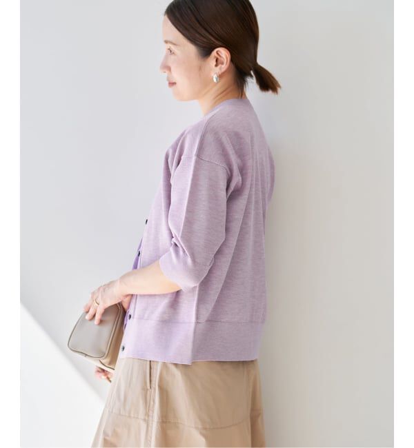 IENA「《新色あり/追加5予約》LEVITAクルーカーディガン」|カーディガン|