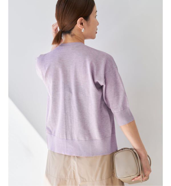 IENA「《新色あり/追加5予約》LEVITAクルーカーディガン」|カーディガン|