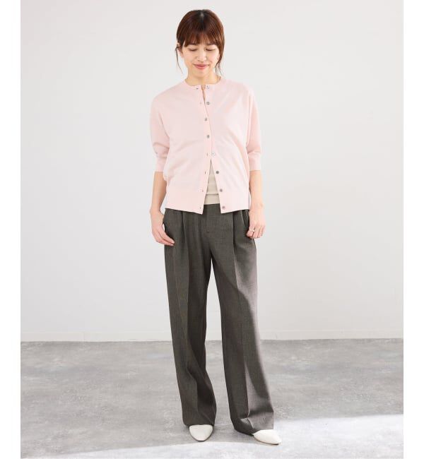 IENA「《新色あり/追加5予約》LEVITAクルーカーディガン」|カーディガン|