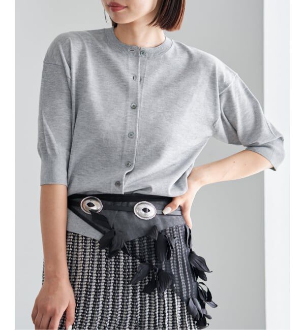 IENA「《新色あり/追加5予約》LEVITAクルーカーディガン」|カーディガン|