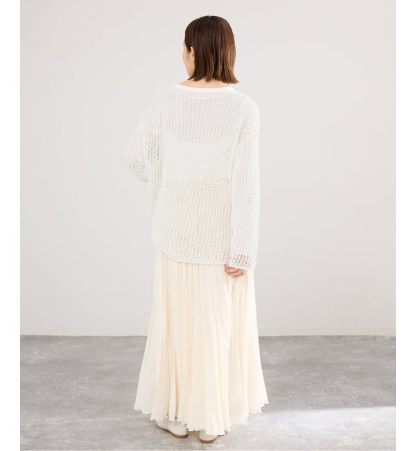 IENA「《予約》ギマメッシュプルオーバー」|ニット・セーター|