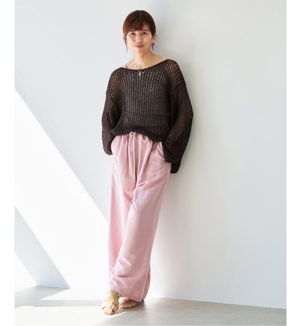 IENA「《予約》ギマメッシュプルオーバー」|ニット・セーター|