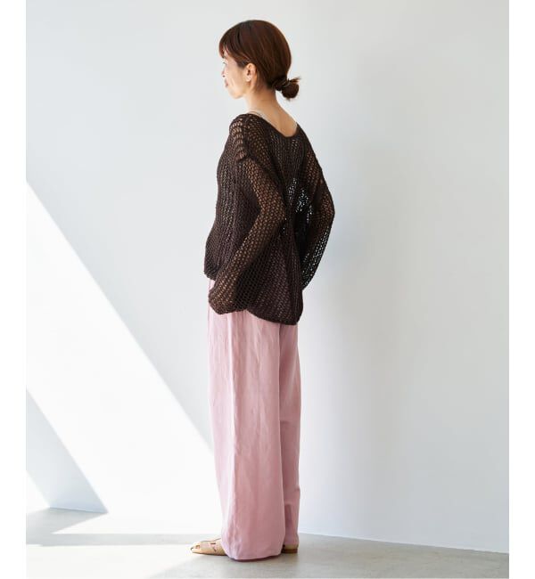 IENA「《予約》ギマメッシュプルオーバー」|ニット・セーター|