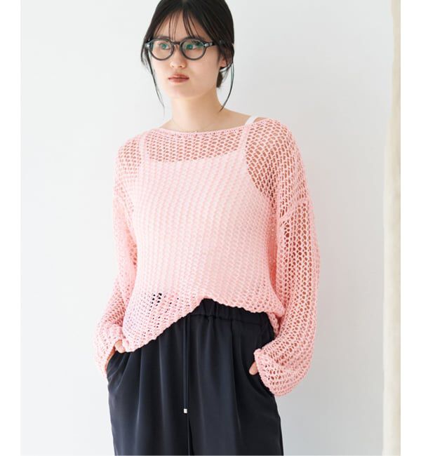 IENA「《予約》ギマメッシュプルオーバー」|ニット・セーター|