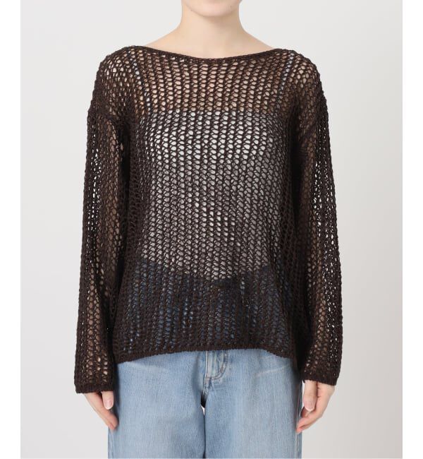 IENA「《予約》ギマメッシュプルオーバー」|ニット・セーター|