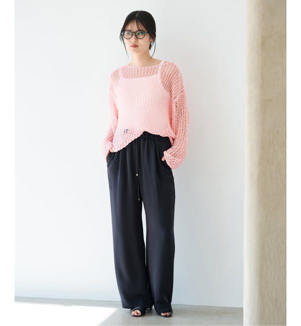 IENA「《予約》ギマメッシュプルオーバー」|ニット・セーター|