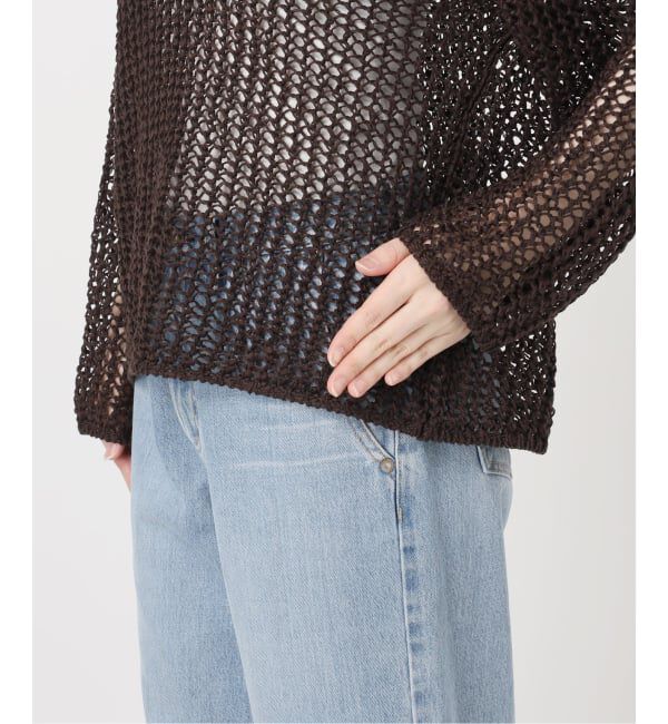 IENA「《予約》ギマメッシュプルオーバー」|ニット・セーター|