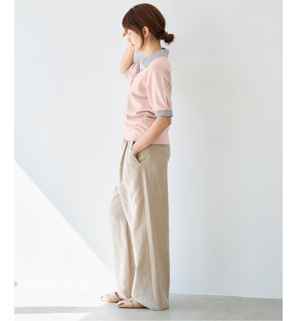 IENA「《予約》LEVITA襟付きプルオーバー」|ニット・セーター|