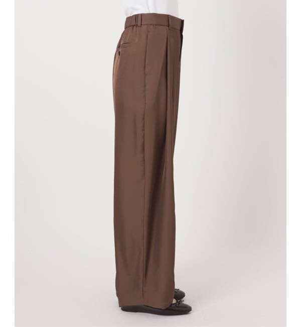 IENA「《洗濯機洗い可/予約》UVカット/接触冷感 ツイルコクーンスラックス」|スラックス|