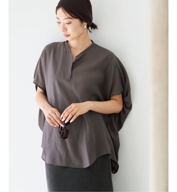 IENA「《WEB限定/追加5予約》ニュアンスドルマンブラウス」|シャツ・ブラウス|