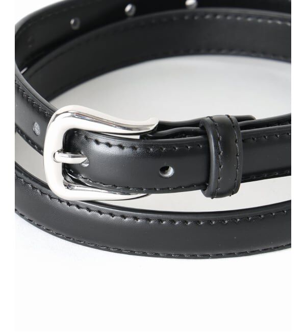 SLOBE IENA「《予約》SLOBE シルバーバックルステッチベルト」|ベルト|