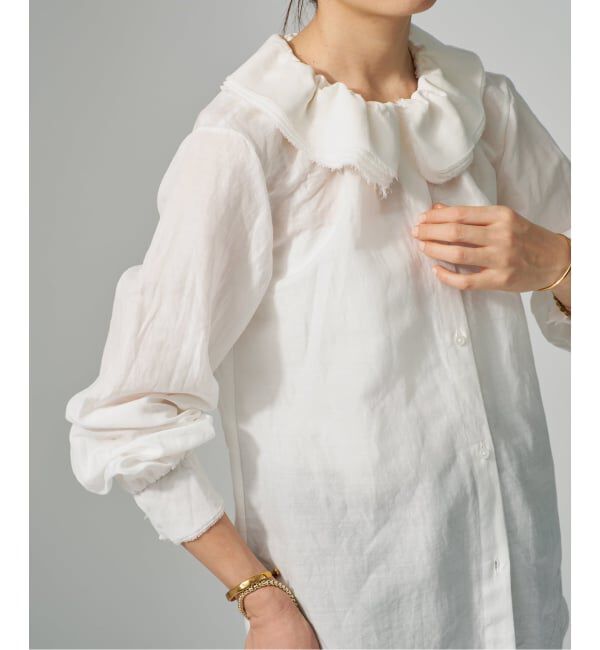 VERMEIL par iena「millefeuille ブラウス」|シャツ・ブラウス|ホワイト