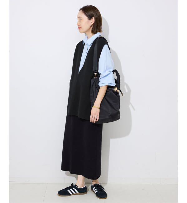 SLOBE IENA「《WEB限定/追加予約》ダブルフェイスコットンニットベスト」|ベスト・ジレ|