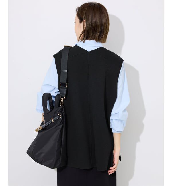 SLOBE IENA「《WEB限定/追加予約》ダブルフェイスコットンニットベスト」|ベスト・ジレ|