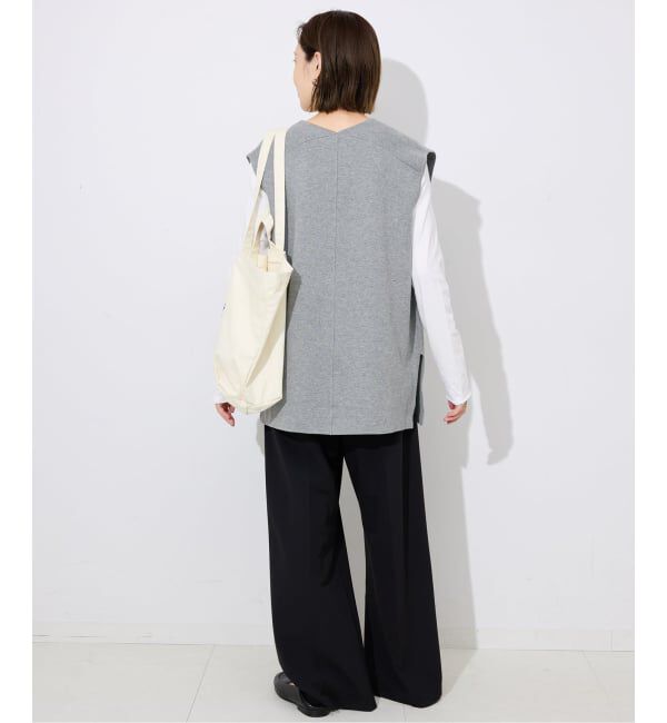 SLOBE IENA「《WEB限定/追加予約》ダブルフェイスコットンニットベスト」|ベスト・ジレ|