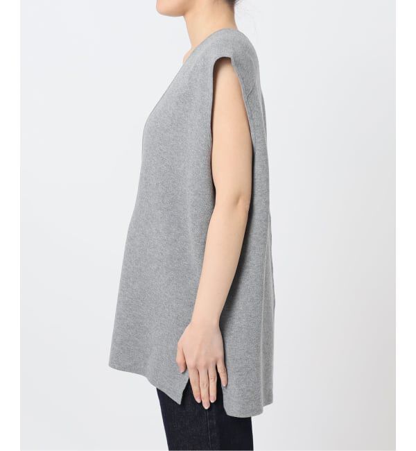SLOBE IENA「《WEB限定/追加予約》ダブルフェイスコットンニットベスト」|ベスト・ジレ|