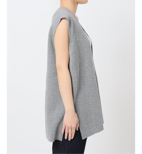 SLOBE IENA「《WEB限定/追加予約》ダブルフェイスコットンニットベスト」|ベスト・ジレ|