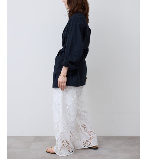 SLOBE IENA「《追加予約》コットンレースイージーパンツ」|その他|