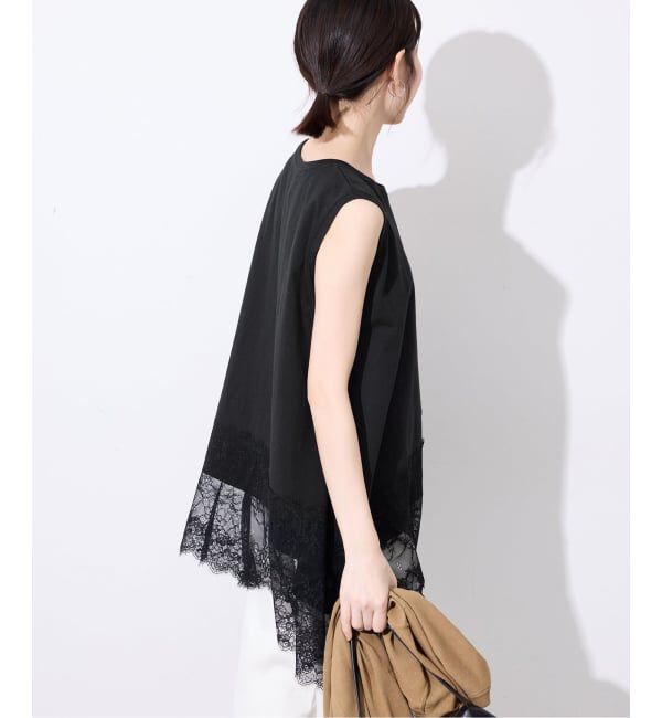 SLOBE IENA「《予約》レースコンビノースリカットソー」|Tシャツ・カットソー|