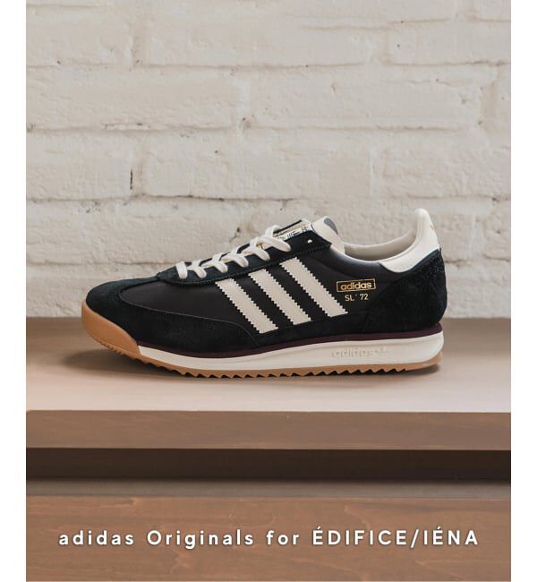 EDIFICE「adidas Originals (アディダス オリジナルス) for EDIFICE/IENA 別注 SL 72 RS」|スニーカー|ブラック