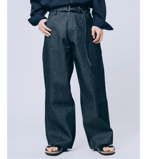 EDIFICE「《予約》LEVI&rsquo;S(R)/リーバイス(R) 別注 TWISTED BELTED デニムパンツ (L28)」|デニム|